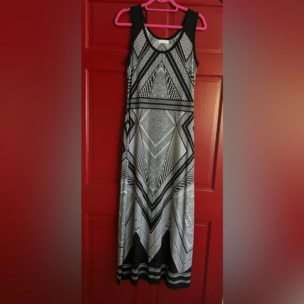 Calvin Klein Maxi Dress Sleeveless Scoop Neck (Women’s 6) - Picture 2 of 6